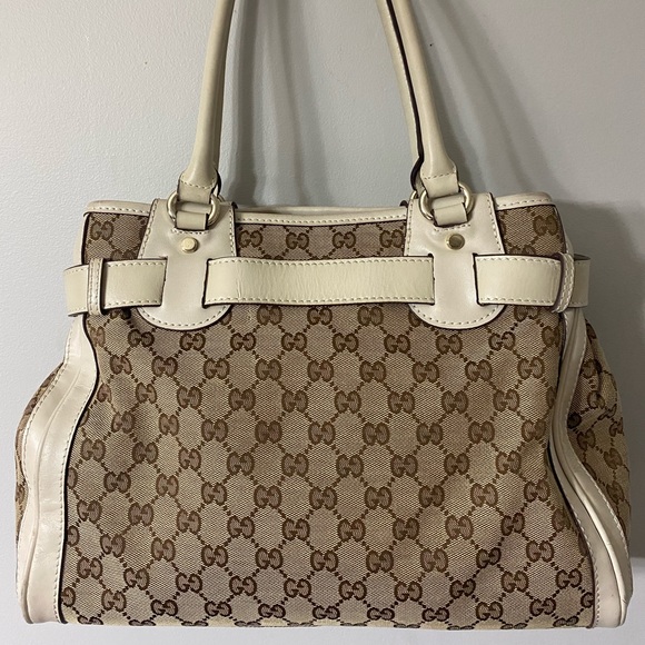 Authentic Vintage Gucci Gg Running Medium Tote Bag - Picture 2 of 16